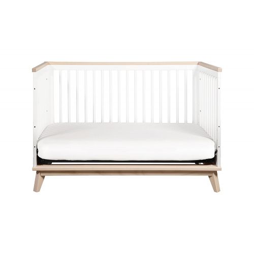  Babyletto Scoot 3-in-1 Convertible Crib with Toddler Rail in WhiteWashed Natural