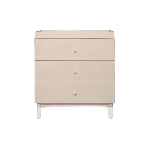  [아마존베스트]Babyletto Gelato 3-Drawer Changer Dresser with Removable Changing Tray, Washed Natural / White