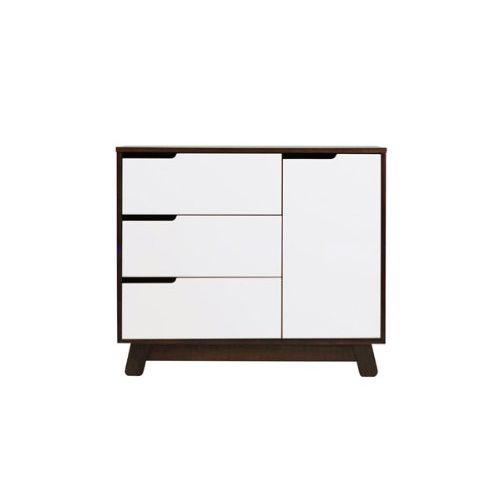  Babyletto Hudson 3-Drawer Changer Dresser with Removable Changing Tray, Espresso / White