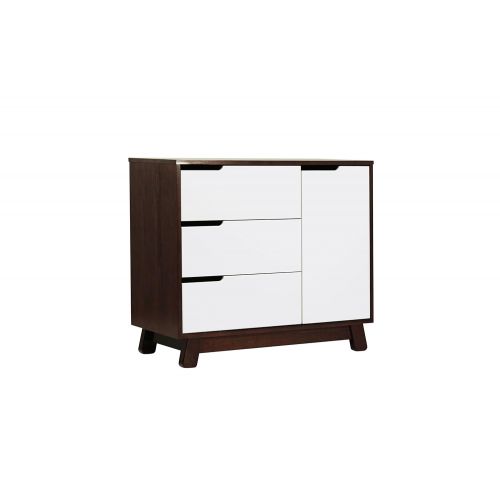  Babyletto Hudson 3-Drawer Changer Dresser with Removable Changing Tray, Espresso / White