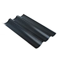 Babylons Express 1 piece 1pc Bread Baking Tray Food Grade Carbon Steel 2/3/4 Groove Waves Baguette Bake Mold Pan Baking Accessories