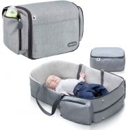 Babymoov Travelnest Comfy Portable Bassinet | 3-in-1 Travel Crib, Changing Station and Diaper Bag