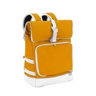 [아마존베스트]Babymoov Sancy Diaper Bag Backpack | Unisex Back Pack With Heavy Duty Roll-Top Closure, Large Insulated Compartment, Changing Pad And Accessories, Saffron Yellow