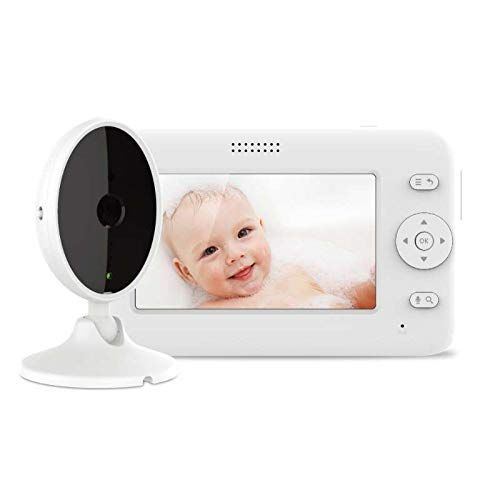  [아마존베스트]Babynurs Baby Monitor, 4.3” Video Baby Monitor with Camera, Long Battery Life/VOX, 1000ft Range, Room Temperature and Accurate Audio Sensor, Infrared Night Version, 2-Way Audio, Out of Rang