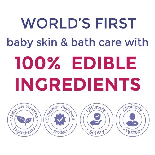  Babyology  100% Edible Ingredients - Organic Baby Lotion - Clinically Tested  6,67 FL. OZ - Calming & Rich Moisture for Sensitive Skin - Daily Care - Non-scented - Perfect Baby S