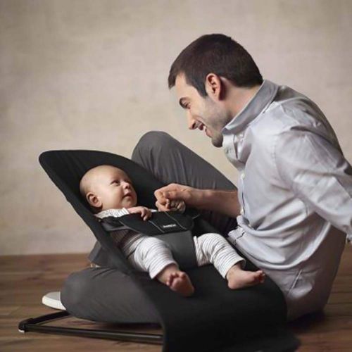  Babyrocking Baby Rocking Chair Recliner Comforting Cradle Baby Sleeping Can Sleep (Cotton Black)