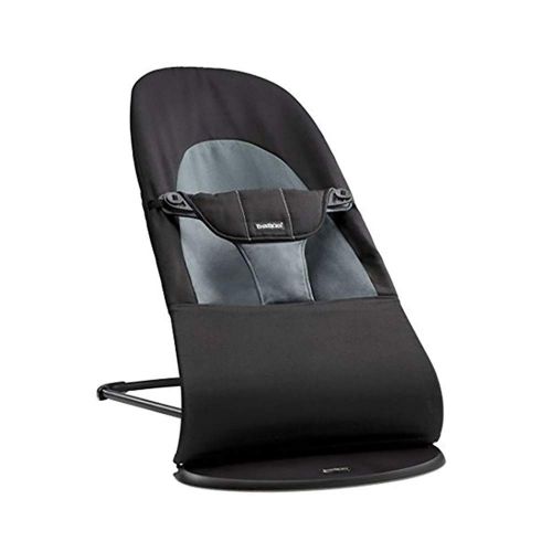  Babyrocking Baby Rocking Chair Recliner Comforting Cradle Baby Sleeping Can Sleep (Cotton Black)