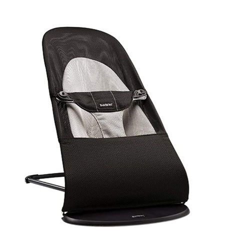  Babyrocking Baby Rocking Chair Recliner Comforting Cradle Baby Sleeping Can Sleep (Cotton Black)