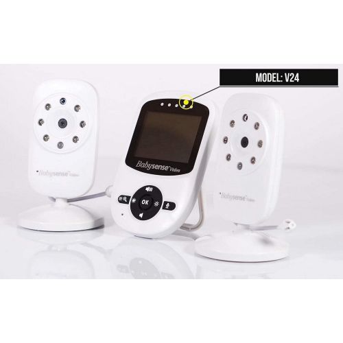  [아마존핫딜][아마존 핫딜] Babysense Video Baby Monitor with 2 Digital Cameras, LCD Display, Infrared Night Vision, 2 Way Talk, Room Temperature, Lullabies, Long Range