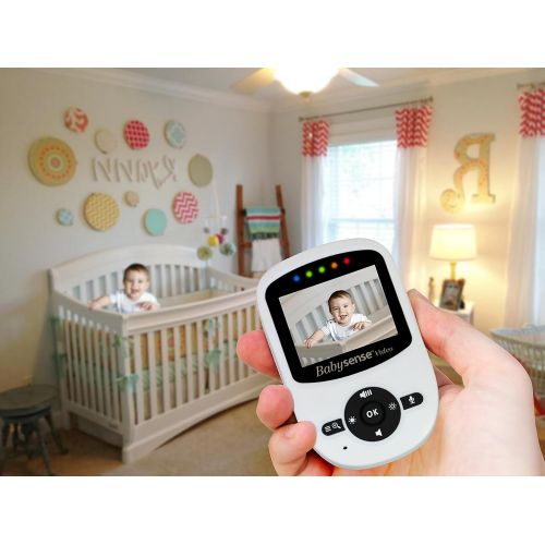  [아마존핫딜][아마존 핫딜] Babysense Video Baby Monitor with 2 Digital Cameras, LCD Display, Infrared Night Vision, 2 Way Talk, Room Temperature, Lullabies, Long Range