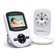 [아마존베스트]Babysense Video Baby Monitor with Digital Camera, Long Range, Room Temperature, Infrared Night Vision, 2 Way Talk Back, Lullabies and High Capacity Battery