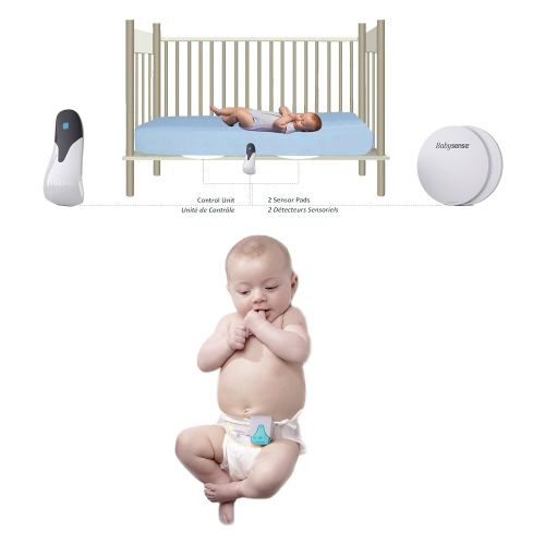  Babysense Baby Safe BUNDLE PACK: Babysense 5s Under-The-Mattress Baby Movement Monitor with Babysense Petite Clip Portable Infant Movement Monitor - 2 in 1