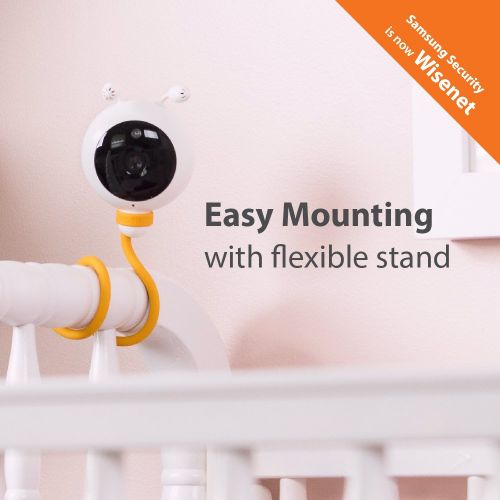 삼성 Samsung Wisenet SEW-3048WN BabyView Eco Video Baby Monitor with 4.3 inch LCD Display, Digital Camera, IR Night Vision, Temperature Sensor, Lullabies and Two Way Talk