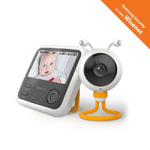 삼성 Samsung Wisenet SEW-3048WN BabyView Eco Video Baby Monitor with 4.3 inch LCD Display, Digital Camera, IR Night Vision, Temperature Sensor, Lullabies and Two Way Talk