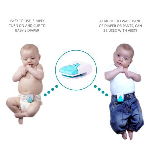  New Babysense Petite Clip Baby Movement Monitor - with Vibration Stimulation & Audible Alarm - for Babys Safety and Parents Peace of Mind
