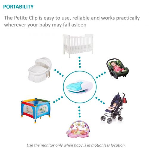  New Babysense Petite Clip Baby Movement Monitor - with Vibration Stimulation & Audible Alarm - for Babys Safety and Parents Peace of Mind