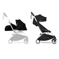 BABYZEN YOYO2 Stroller & 0+ Newborn Pack - Includes White Frame, Black 6+ Color Pack & Black 0+ Newborn Pack - Suitable for Children Up to 48.5 Pounds