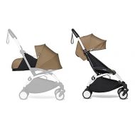 BABYZEN YOYO2 Stroller & 0+ Newborn Pack - Includes White Frame, Toffee 6+ Color Pack & Toffee 0+ Newborn Pack - Suitable for Children Up to 48.5 Pounds