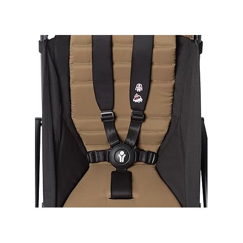  BABYZEN YOYO2 Stroller + YOYO Bag - Includes Black Frame, Toffee Seat Cushion, Toffee Canopy, Toffee YOYO Bag, Wheel Base & Hooks - Suitable for Children Up to 48.5 Lbs