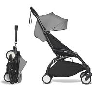 Babyzen YOYO2 Stroller - Black Frame with Grey Seat Cushion & Canopy