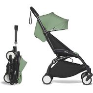 BABYZEN YOYO2 6+ Stroller - Black Frame with Peppermint Seat Cushion & Canopy