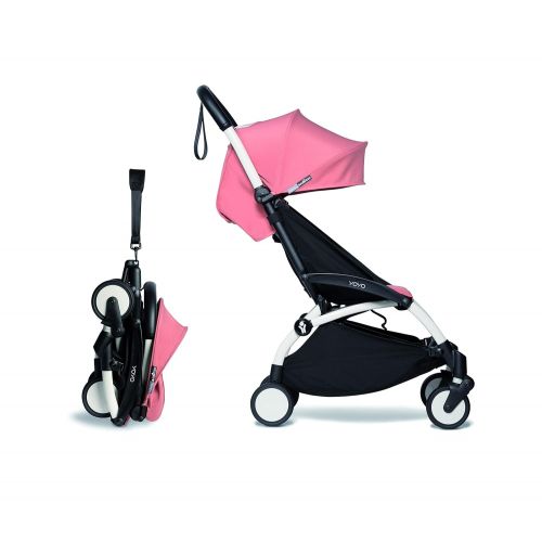  [무료배송]BABYZEN YOYO2 6+ Stroller - White Frame with Ginger Seat Cushion & Canopy