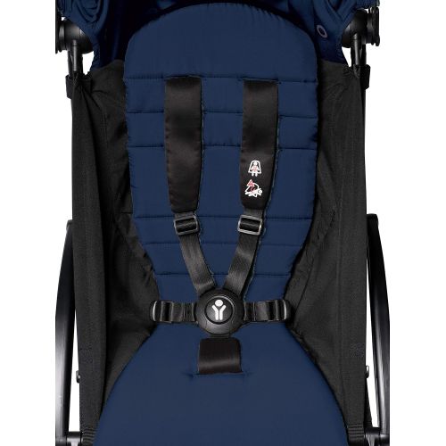  [무료배송]BABYZEN YOYO2 6+ Stroller - White Frame with Air France Blue Seat Cushion & Canopy