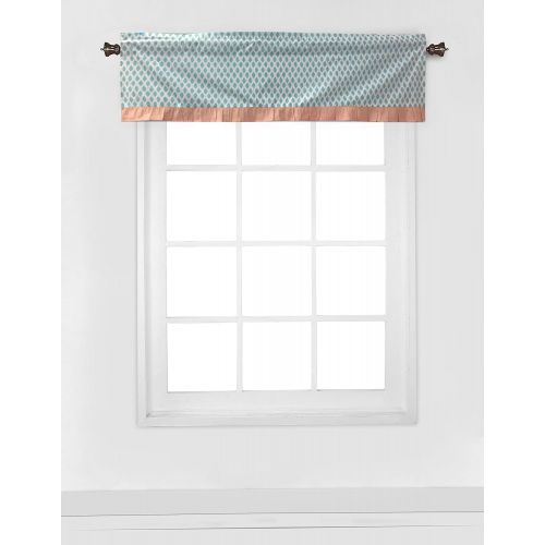  Bacati - Sophia Paisley 10 Pc Girls Crib Baby Bedding Set Including Crib Rail Guard 100 Percent Cotton. (Coral/Aqua)