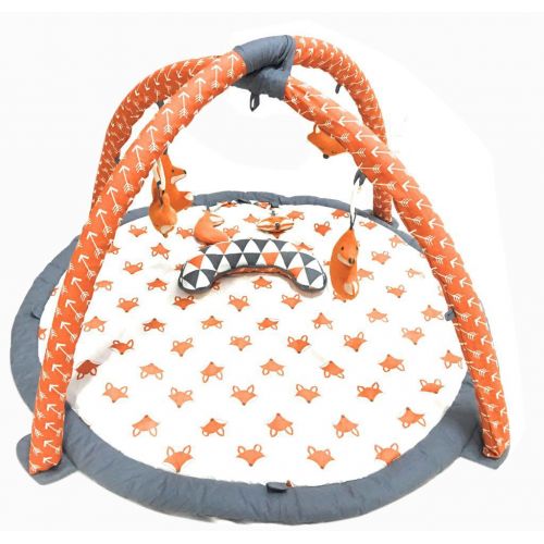  Bacati - Baby Activity Gyms & Playmats (Playful Fox Orange/Grey)