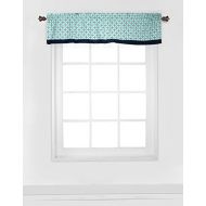 [아마존베스트]Bacati - Noah Tribal Mint/Navy Window Valance