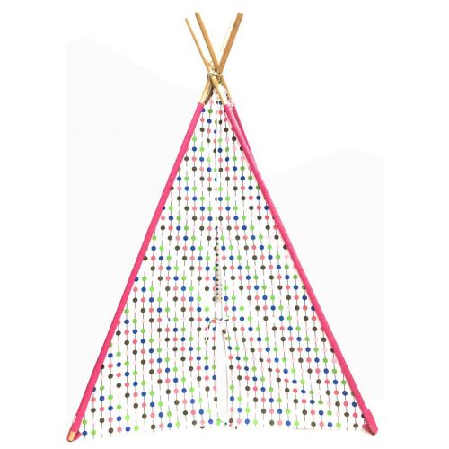  Bacati Botanical Girls Teepee Tent for Kids, Pink