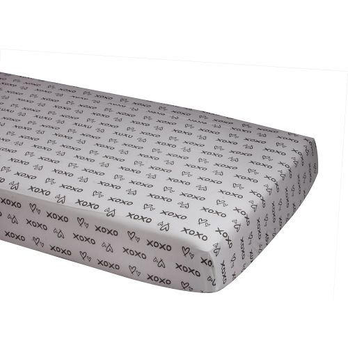  Bacati Love Unisex 10 Piece Nursery in a Bag Crib Bedding Set with Bumper Pad, GreySilver