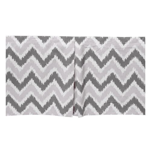  Bacati - PurpleGrey Ikat Chevron Muslin 10 Pc Crib Set with Bumper Pad