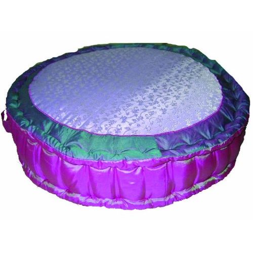  Bacati Jaipuri Purple & Pink Floor Pillow 26 inch Round