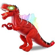 [아마존베스트]Baccow Kids Dinosaur Toys for 3 Year Olds, Led Light Up Sound Walking Realistic No Faded and Smell Big Lighted Toy Dinosaurs for 5 Year Old Boys and Girls