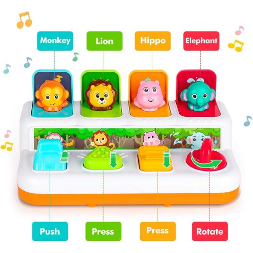  [아마존베스트]baccow Baby Toys 6 to 12-18 Months, Musical Pop-up Toys for 9 Months 1 Year Old Boys Girls Gifts Toddler Infant Toys