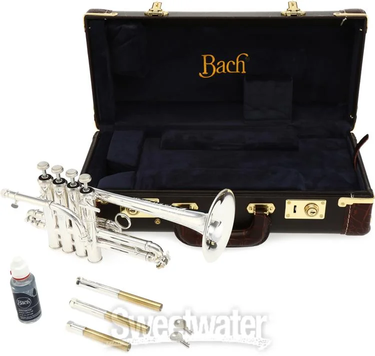  Bach AP190S Artisan Pro Bb/A Stradivarius Piccolo Trumpet - Silver Plated