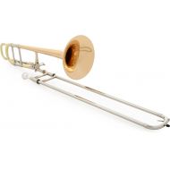 Bach LT42BO Stradivarius Professional Trombone - F Attachment - Gold Brass Bell - Clear Lacquer Demo