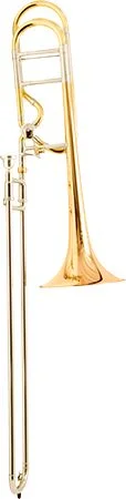  Bach LT42BOFG Stradivarius Professional Trombone - Clear Lacquer with Gold Brass Bell