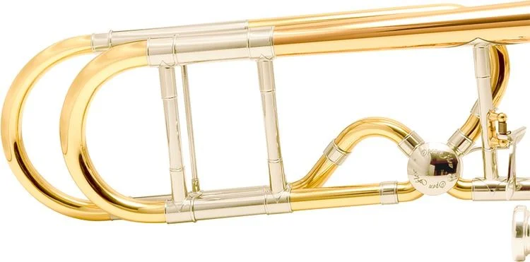  Bach LT42BOFG Stradivarius Professional Trombone - Clear Lacquer with Gold Brass Bell