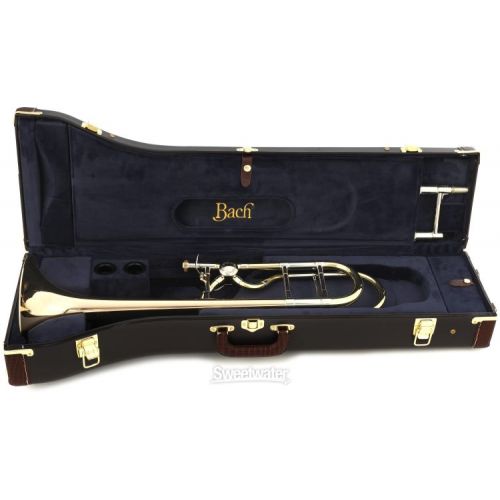  Bach LT42BOFG Stradivarius Professional Trombone - Clear Lacquer with Gold Brass Bell