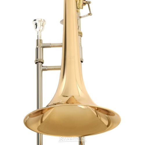  Bach LT42BOFG Stradivarius Professional Trombone - Clear Lacquer with Gold Brass Bell