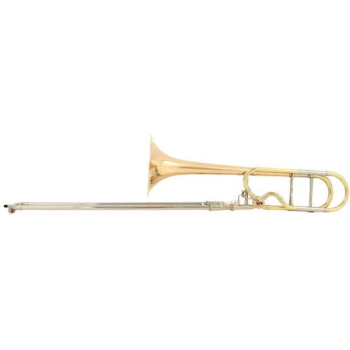  Bach LT42BOFG Stradivarius Professional Trombone - Clear Lacquer with Gold Brass Bell