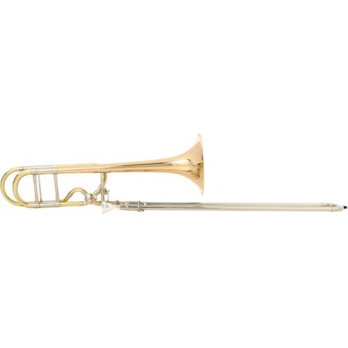  Bach LT42BOFG Stradivarius Professional Trombone - Clear Lacquer with Gold Brass Bell