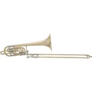 Bach 50B3 Stradivarius Professional Bass Trombone - Independent Rotors - Yellow Brass Bell - Clear Lacquer