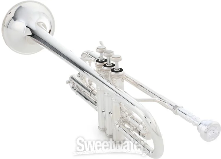  Bach C180 Stradivarius Professional C Trumpet with Philadelphia Bell - Silver-plated Demo