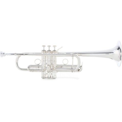  Bach C180 Stradivarius Professional C Trumpet with Philadelphia Bell - Silver-plated Demo