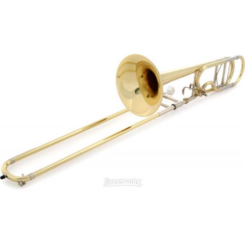  Bach 42BOF Stradivarius Professional Trombone - Clear Lacquer with Open-Flow Valve Demo