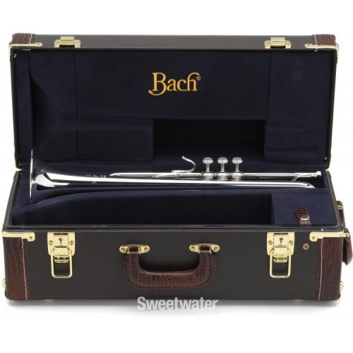  Bach 180S37R Professional Stradivarius Bb Trumpet - Reverse Leadpipe - Silver Plated