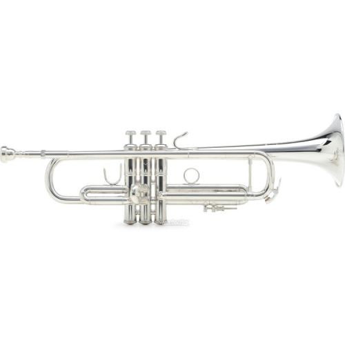  Bach 180S37R Professional Stradivarius Bb Trumpet - Reverse Leadpipe - Silver Plated